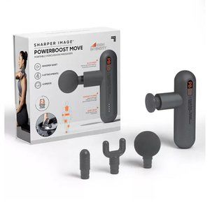 Sharper Image Powerboost Move Deep Tissue Dark Gray Travel Percussion Massager
